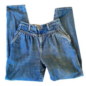 Vintage Calvin Klein Pleated Ultra High Rise Balloon Denim Jeans USA 6